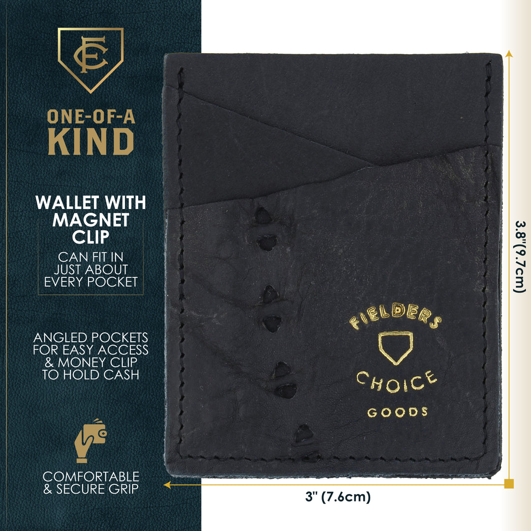 Black Money Clip Card Case