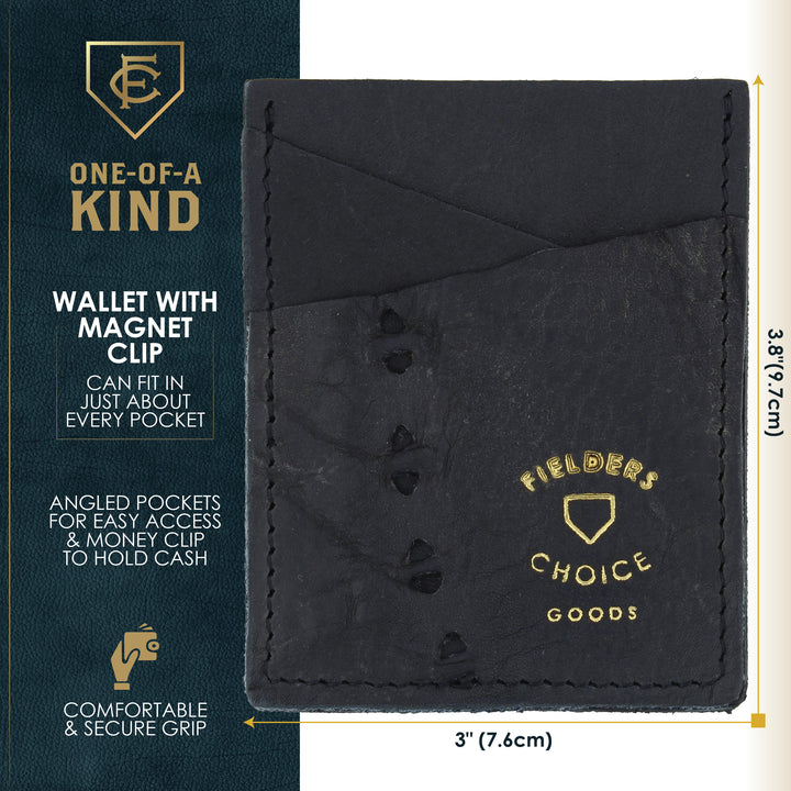 Black Money Clip Card Case