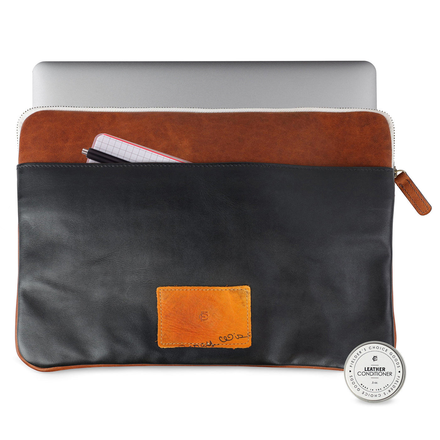 Leather Laptop Tote