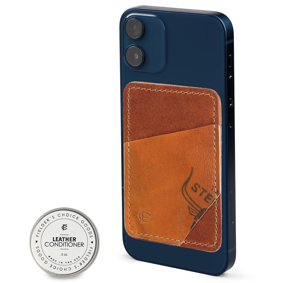 Leather Cell Phone Stick on Wallet FC Goods Leather Cell Phone Stick on Wallet FC Goods