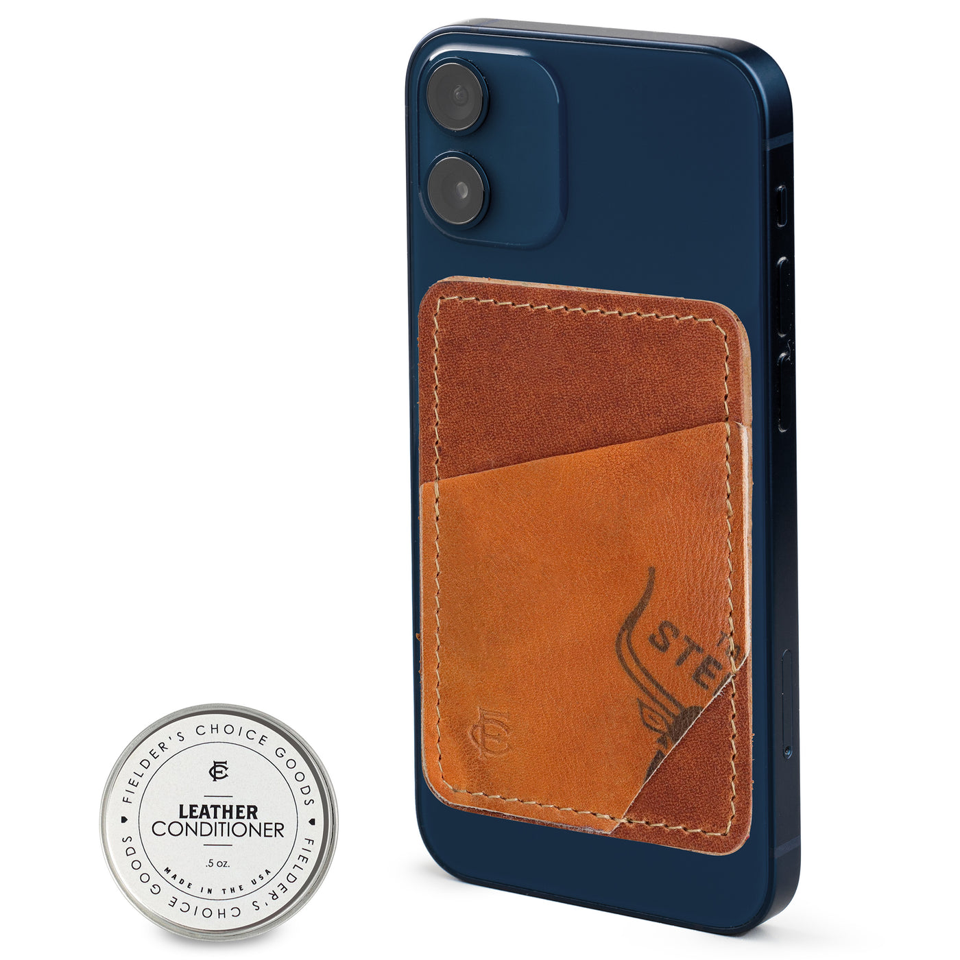 Leather Cell Phone Stick on Wallet – FC Goods