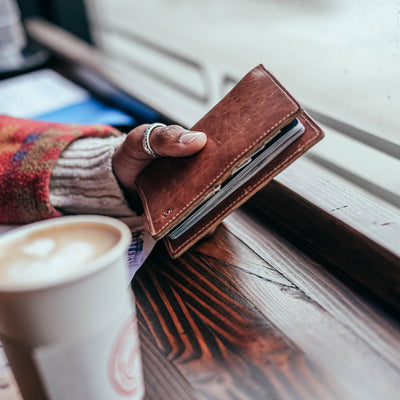 Leather Passport Cover and Travel Wallet