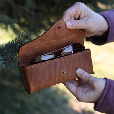 Leather Eyeglasses Case