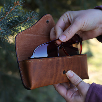 Leather Eyeglasses Case