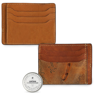 Card Case XL- One Side Vintage Leather