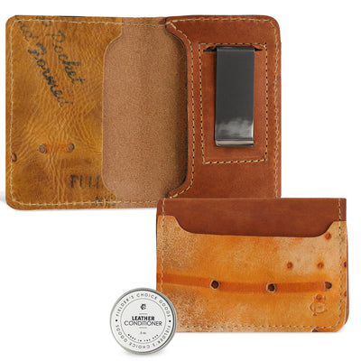 Bifold Card Case Money Clip Wallet