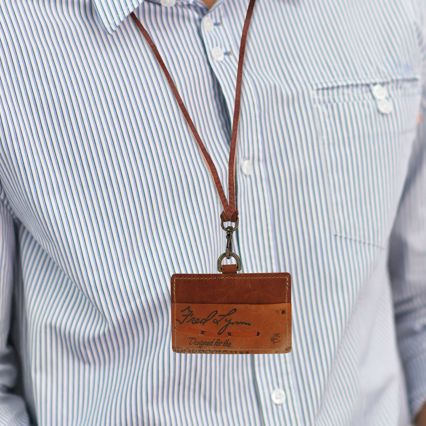 Fred Lynn | Horizontal ID Badge with Lanyard