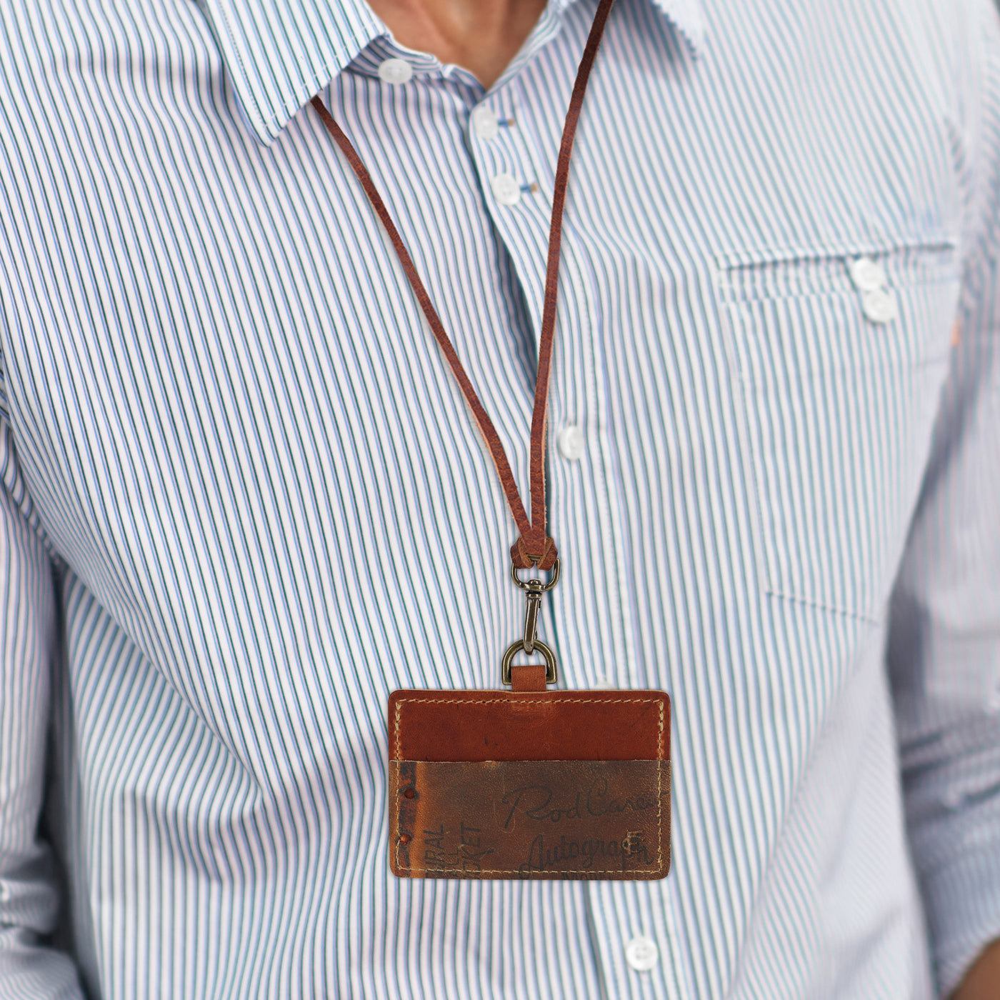 Rod Carew | Horizontal ID Badge with Lanyard