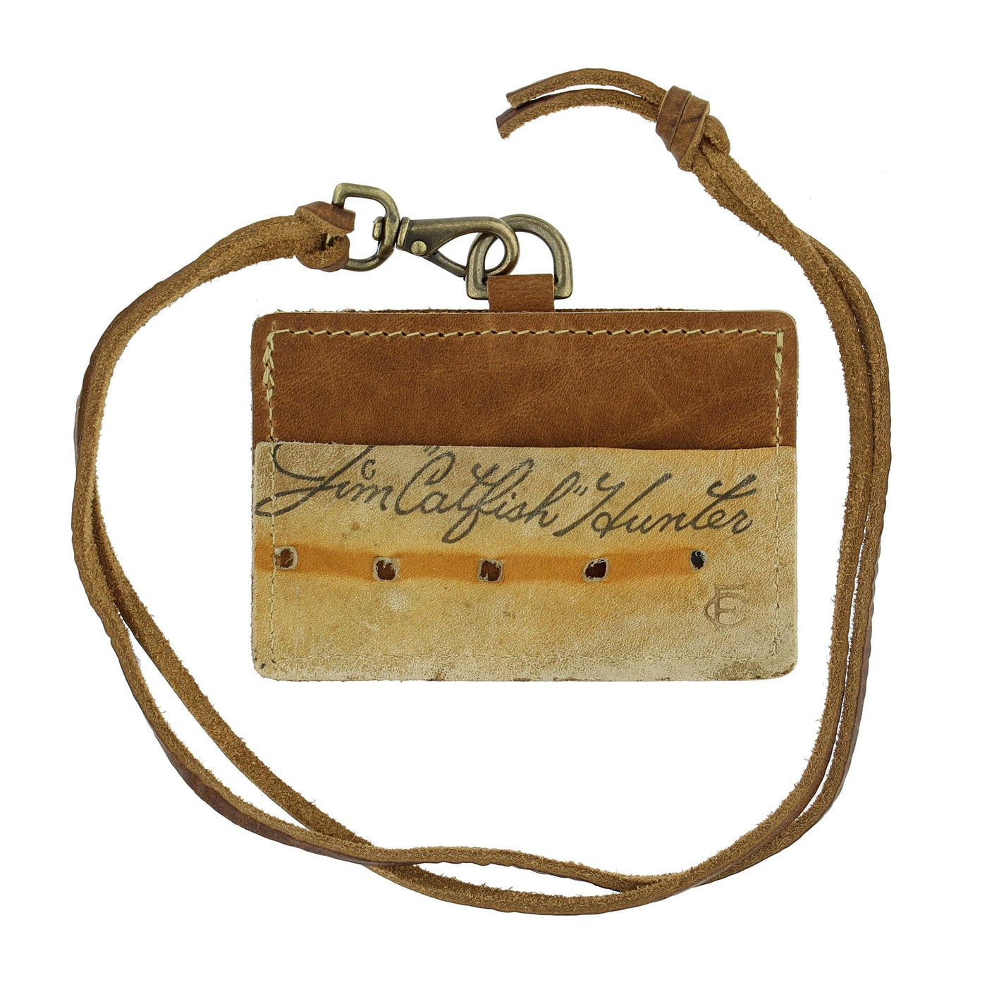 Jim "Catfish" Hunter | Horizontal ID Badge with Lanyard