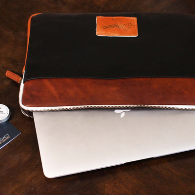 Leather Laptop Tote