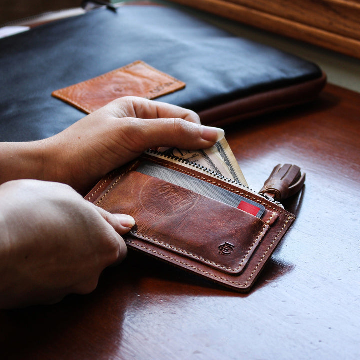 Zip Wallet with Tassel