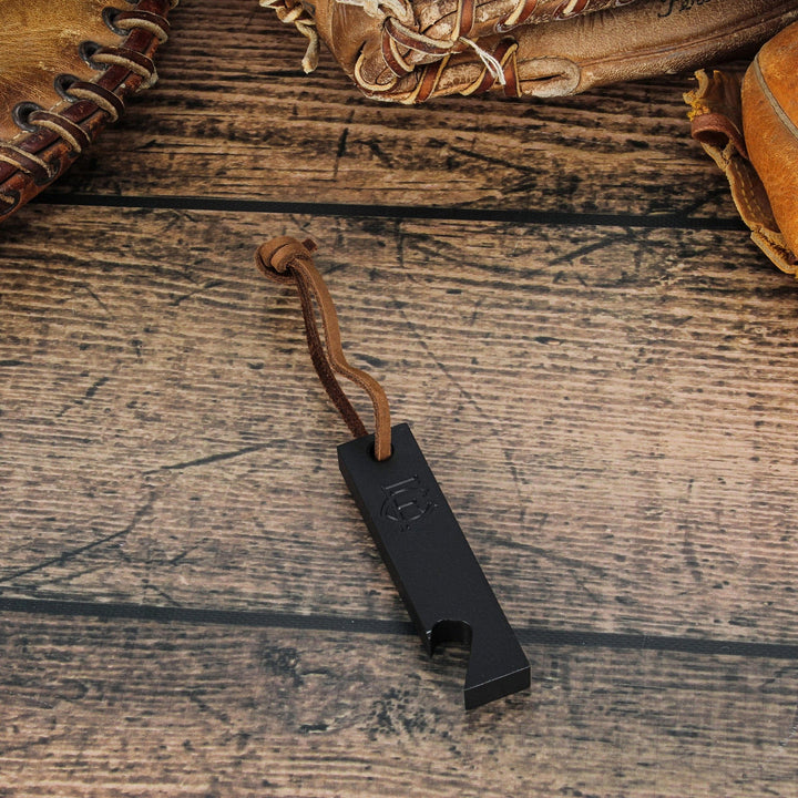 Bottle Opener with Leather Strap